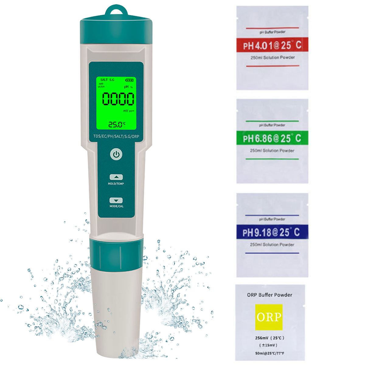 Digital PH Meter 7 In 1 PH/ORP - Ph Meter Digital Water Tester recension och pris