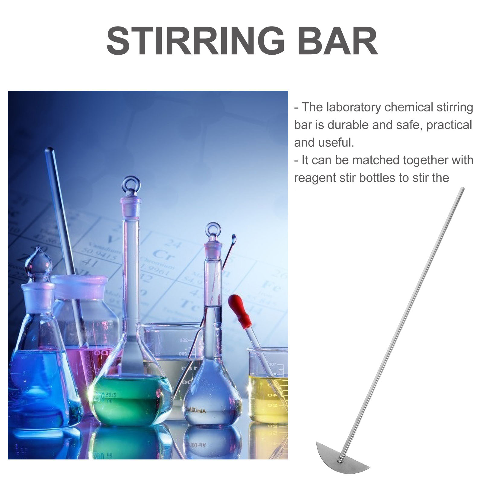 1Pcs Stainless Steel Stirring  - Lab Equipment recension och pris