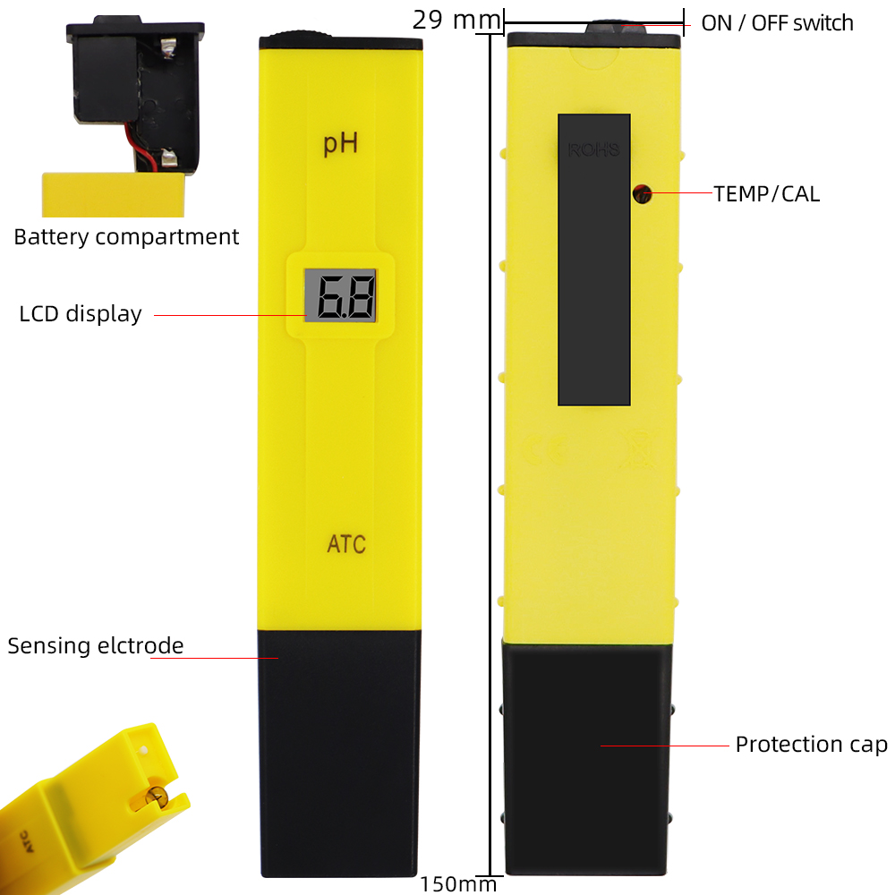 Digital PH Meter Pocket Pen Wa - Ph Meter Digital Water Tester recension och pris