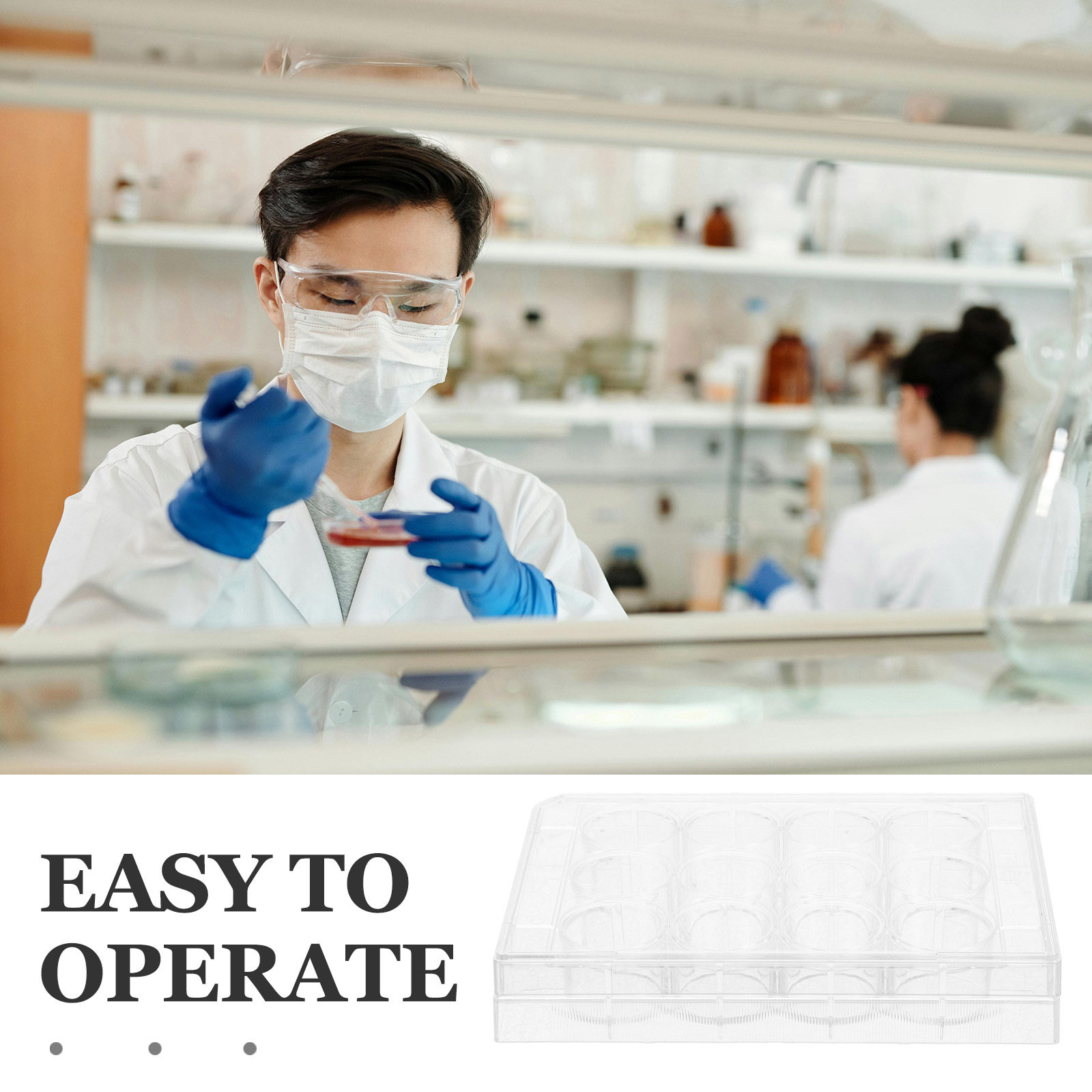 12 Well Transparent Cell Cultu - Lab Equipment recension och pris